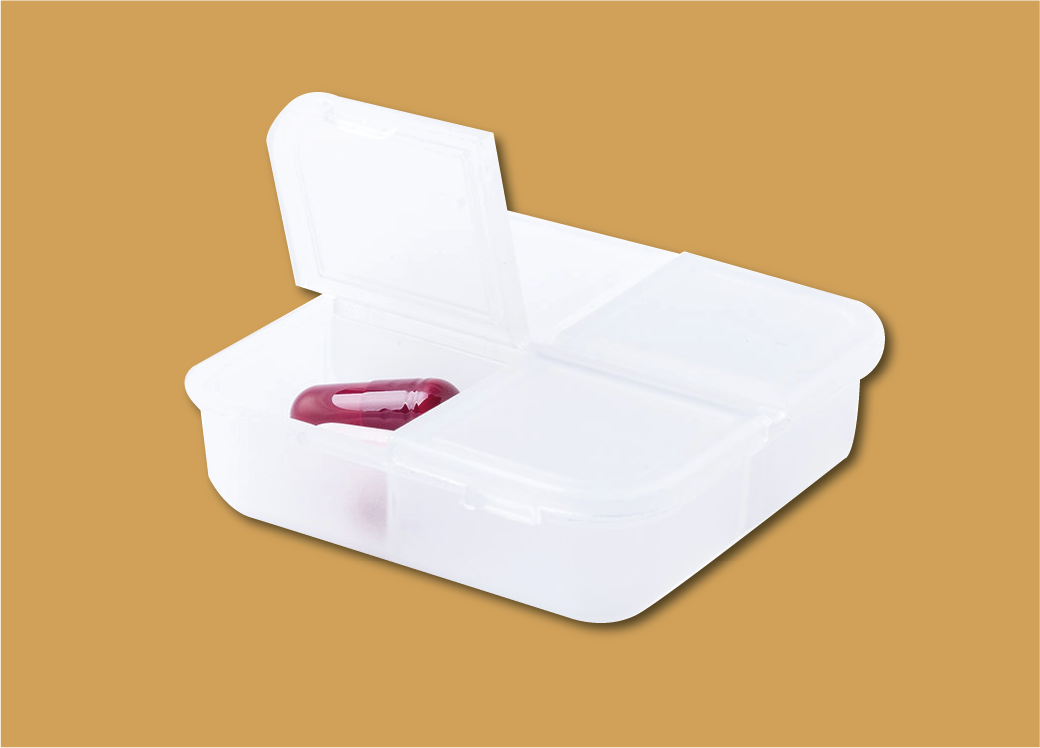 Portapillole Edmor 4 scomparti. Spedizione gratuita